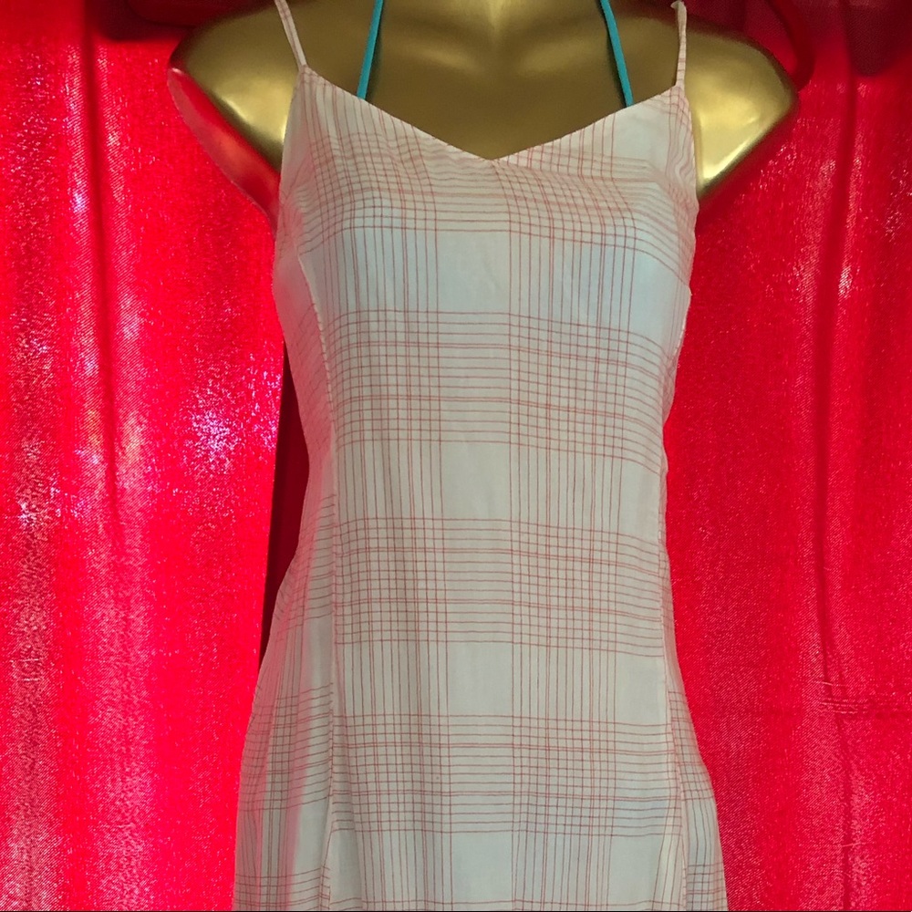 Red and white old navy dress